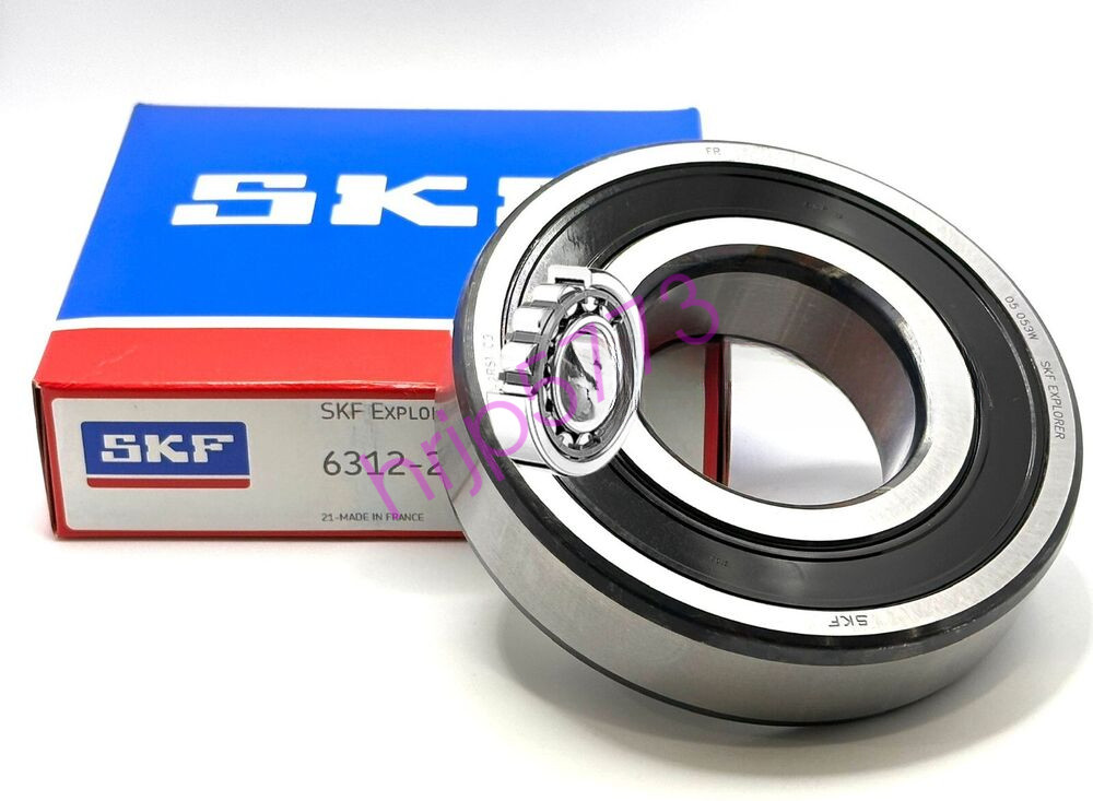 NEW, SKF 6312 2RS C3 60x130x31 mm DEEP GROOVE BALL BEARING, RUBBER SEALED