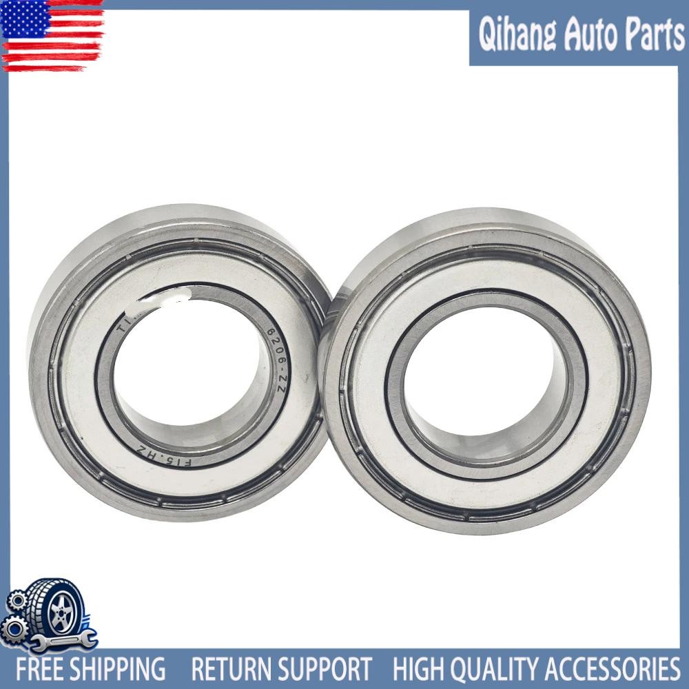 2PACK Fit For TIMKEN 6206-ZZ 30X62X16MM Double Metal Seal Bearings