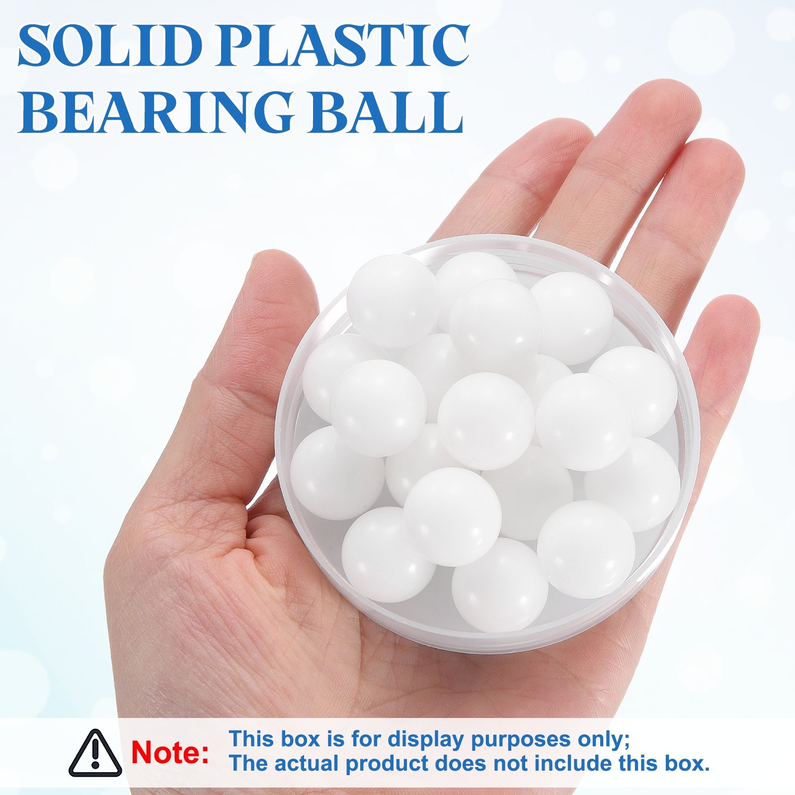 50pcs POM Bearing Balls 5/8″ 15.875mm Solid Plastic Bearing Ball