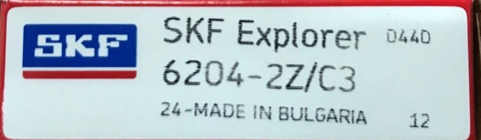 6204-2Z C3 SKF Bearing 20x47x14(mm)