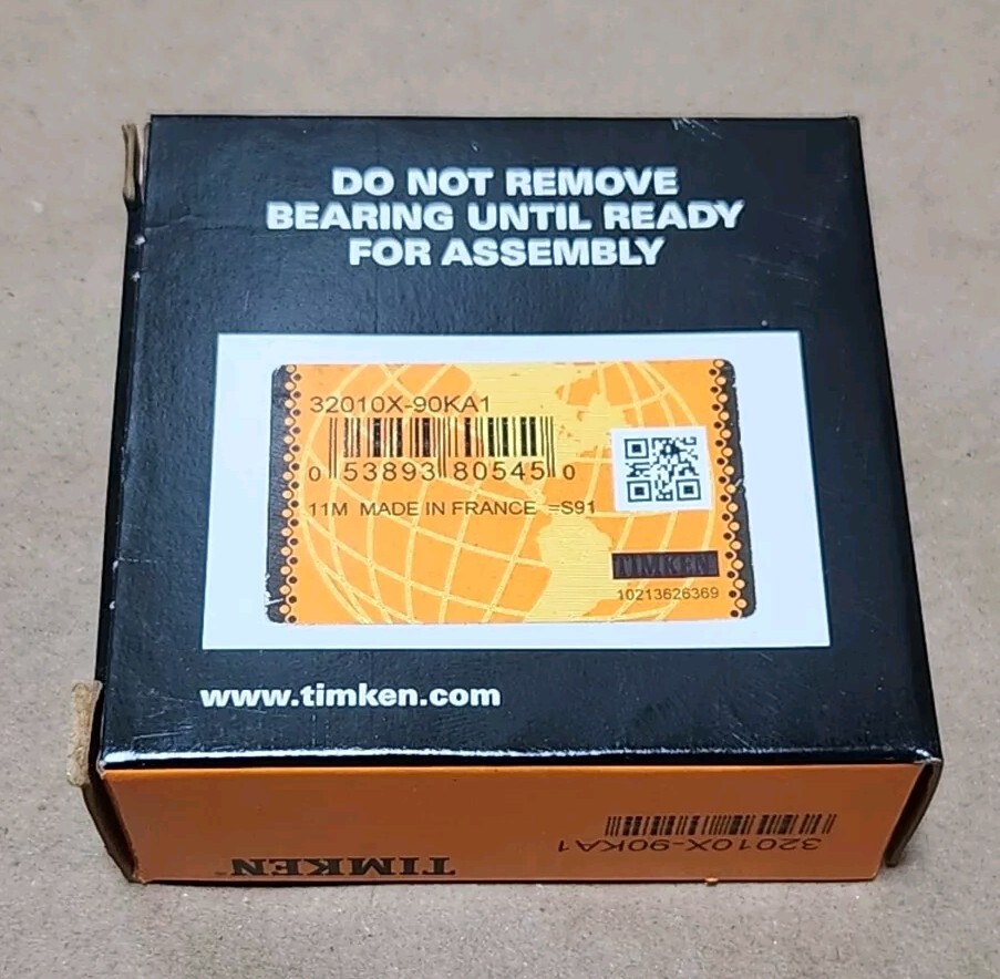 *NEW* Timken 32010X-90KA1 Tapered Roller Bearing 50mm ID 80mm OD 20mm + Warranty