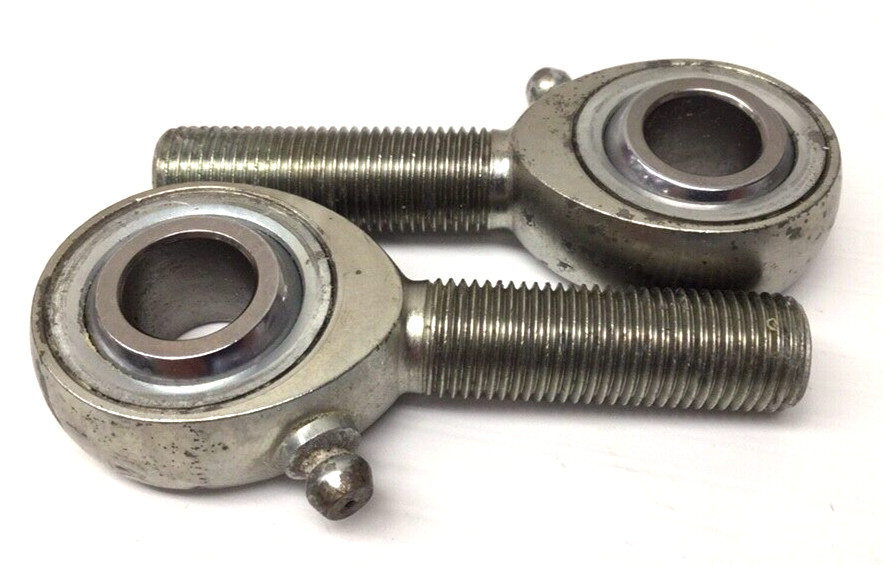 NRE MTSML8 Used Male Rod End 1/2″-20 LH Threads 1/2″ Bore W/Zerk (Pack Of 2)