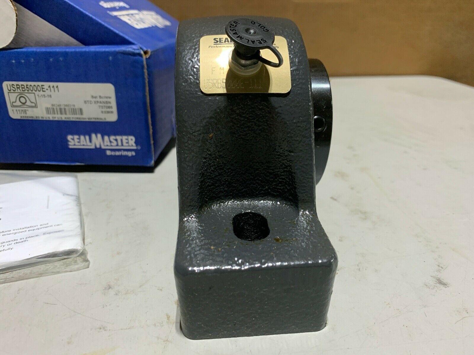 Sealmaster USRB5000E-111 Pillow Block Spherical Roller Bearing Unit 1 11/16″