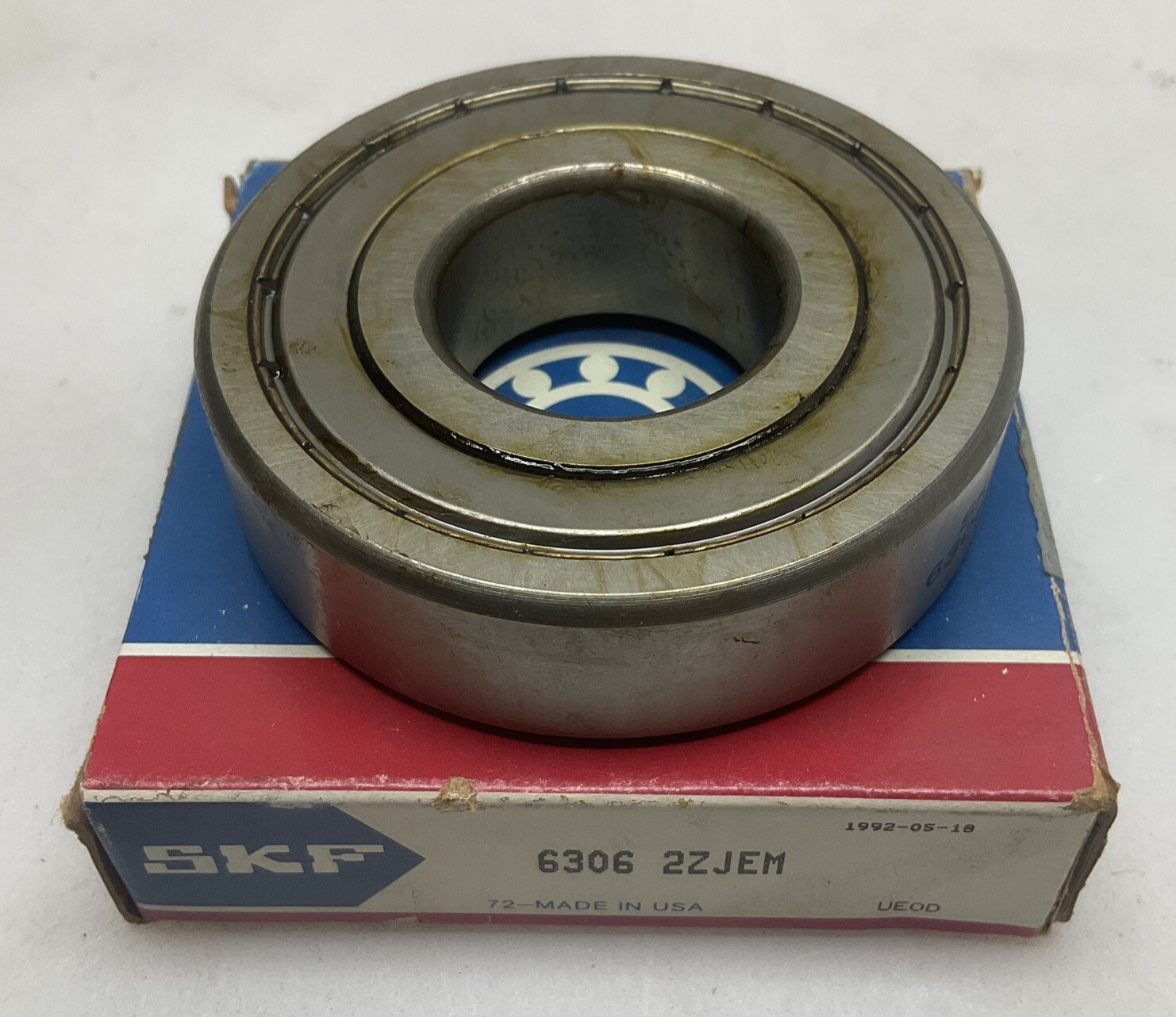 SKF 6306 2ZJEM Radial Ball Bearing 30mm Bore 72mm OD 19mm Width Alloy Steel