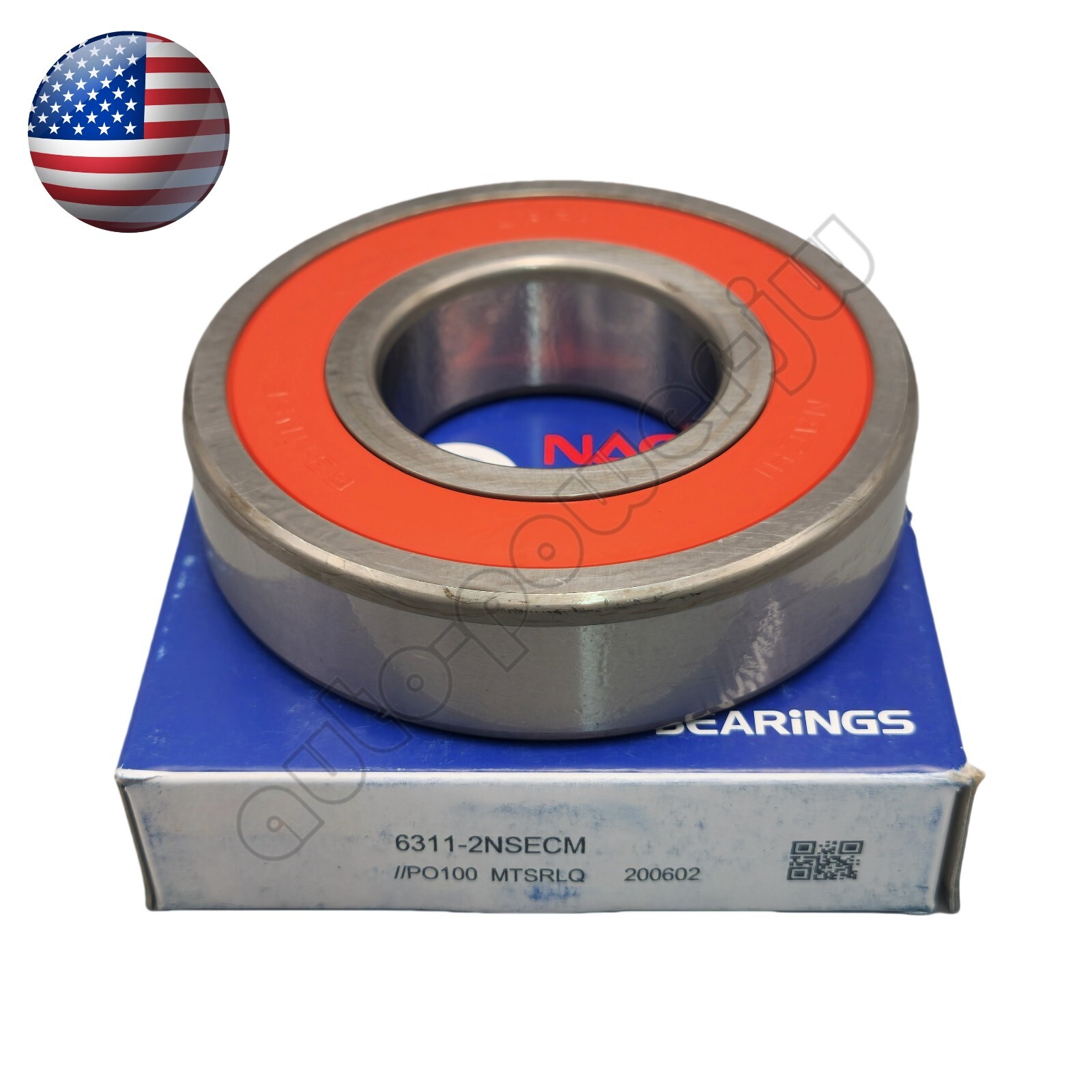 For NACHI 6311 2NSE C3 DEEP GROOVE BALL BEARING, RUBBER SEALED 55x120x29mm