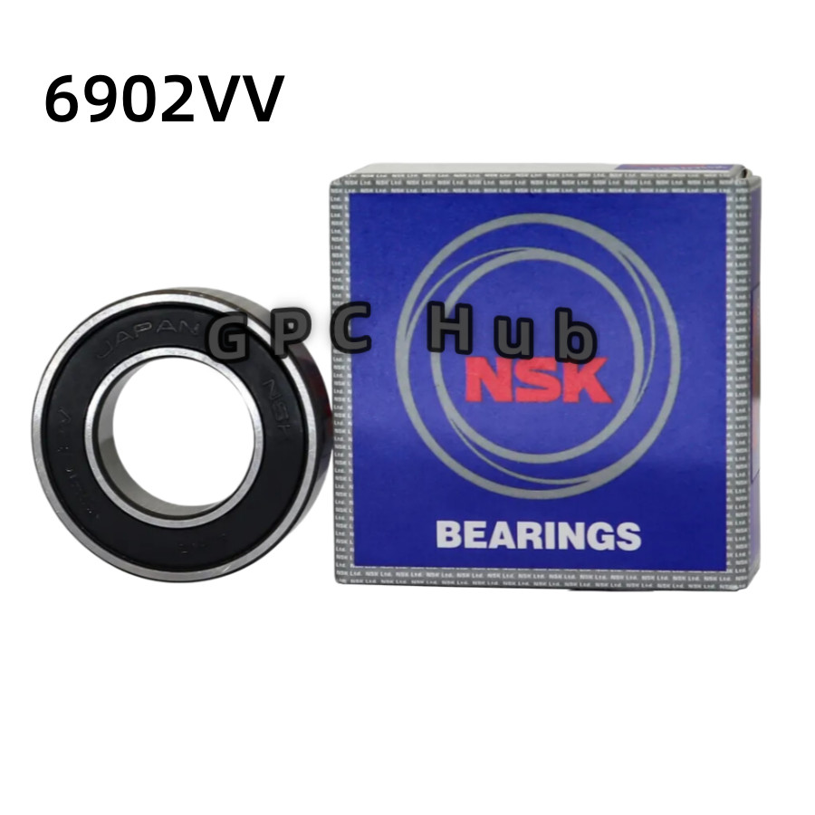 2PC NEW NSK 6902VV 15X28X7MM Double Rubber Sealed Bearings MADE IN JAPAN #