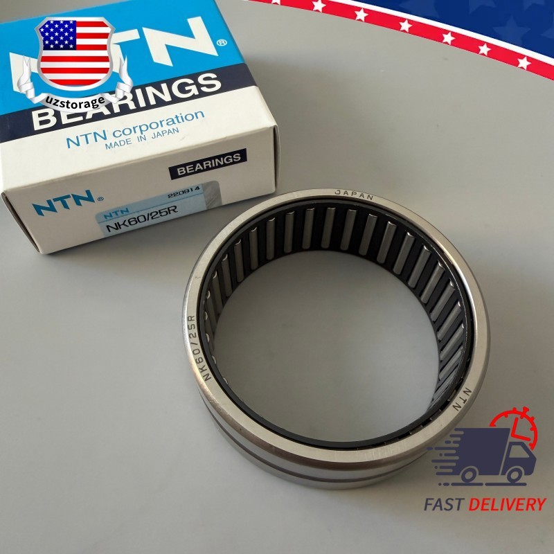 For NTN NK60/25 R Machined Needle Roller Bearing — Single Row 60x72x25 mm