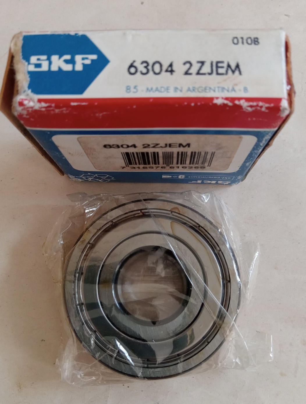 SKF 6304-2Z JEM 20mm X 52mm X 15 mm Shielded Bearing