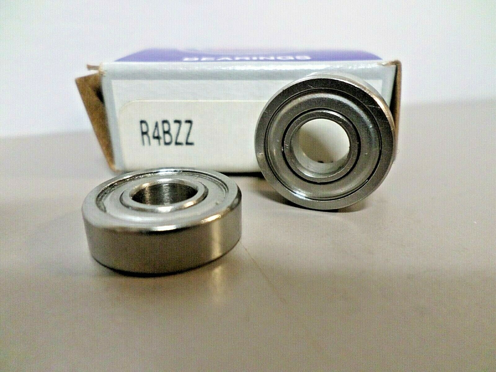 Lot of 2 – NSK R4B ZZ Double Shielded C3 Deep Groove Ball Bearings 1/4″ Bore