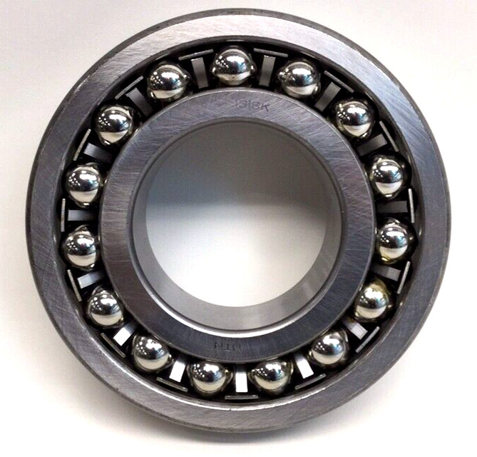 NTN 1316K Self Aligning Ball Bearing Tapered 80mm 83mm ID 170mm OD 39mm Width
