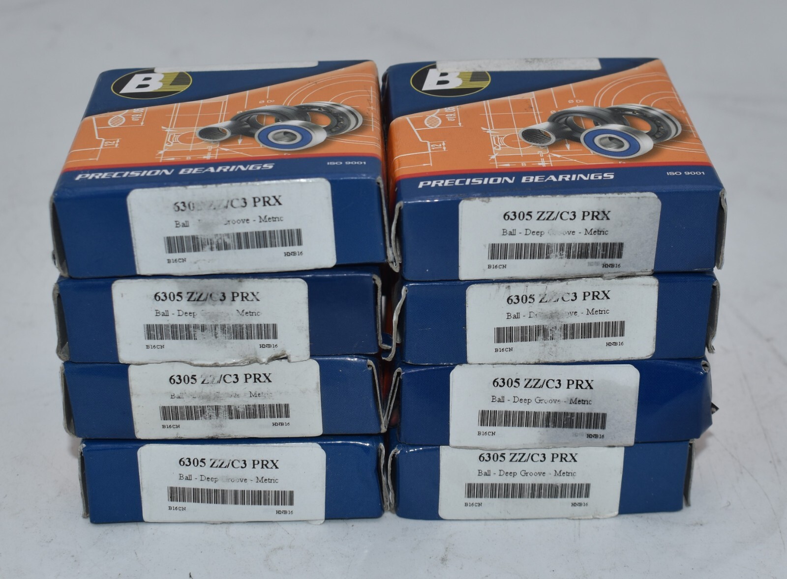 Lot of 8 NEW Bearings Limited BL 6305 ZZ/C3 PRX Deep Groove Ball 35JA45 6305ZZC3