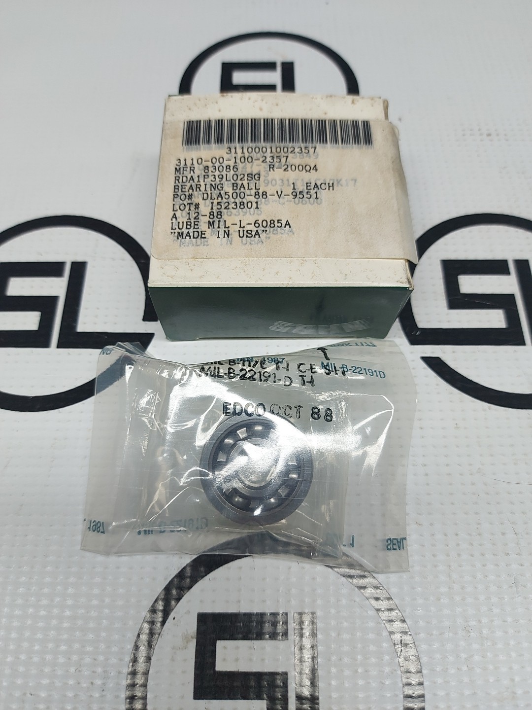 NHBB MFR 83086 R-200Q4 Single Row Ball Bearing USA 3110-00-100-2357