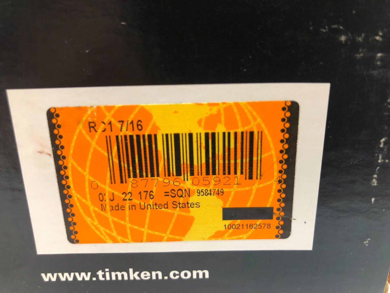 Timken Fafnir RC1 7/16 Ball Bearing Cartridge – 1-7/16″ Bore New in Factory Box
