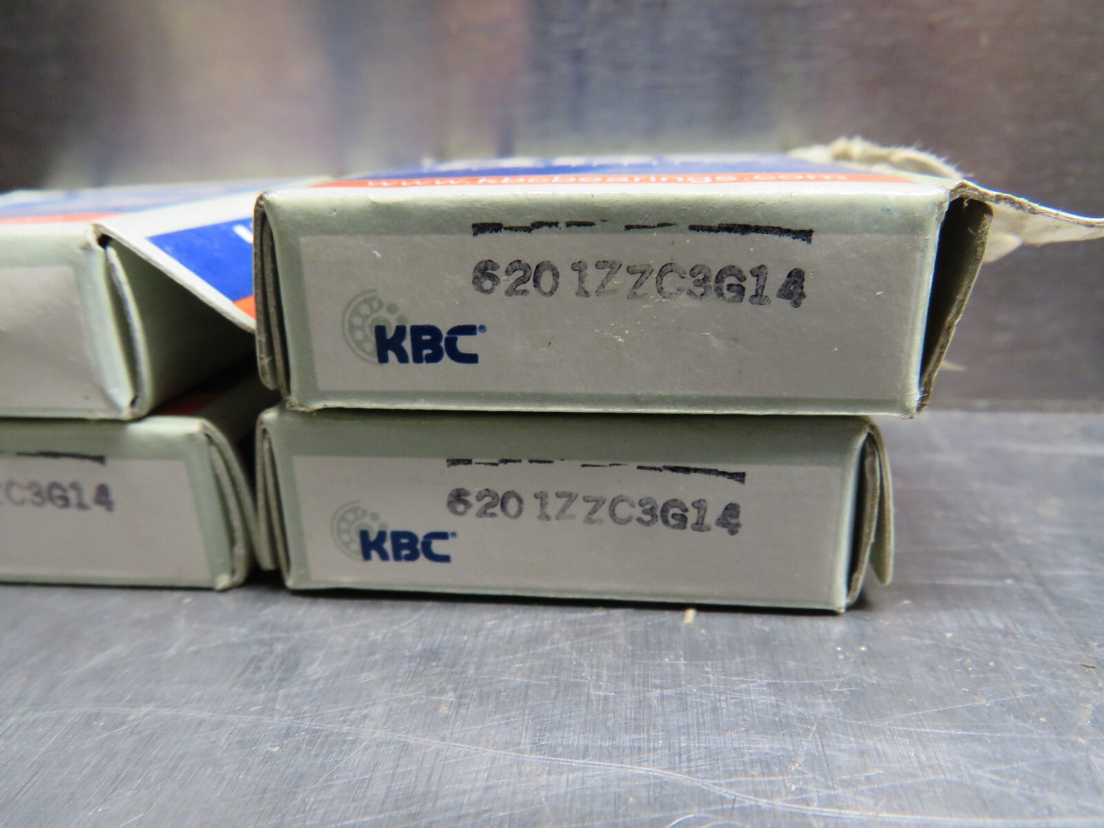 KBC 6201ZZC3G14 Bearing Lot of 4!