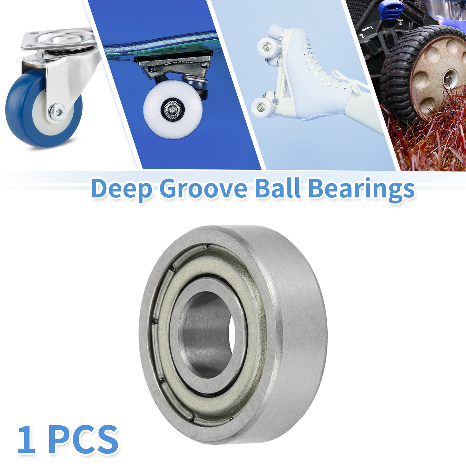R1660zz Deep Groove Ball Bearings 6x16x5mm 1 Pc Scooter Skateboard Wheel