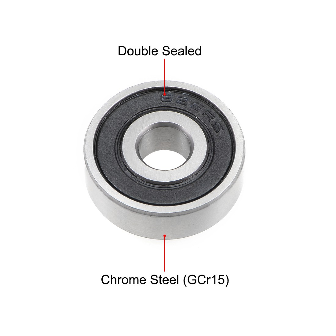 5pcs 626-2RS Deep Groove Ball Bearing 6x19x6mm Double Sealed ABEC-3 Bearings