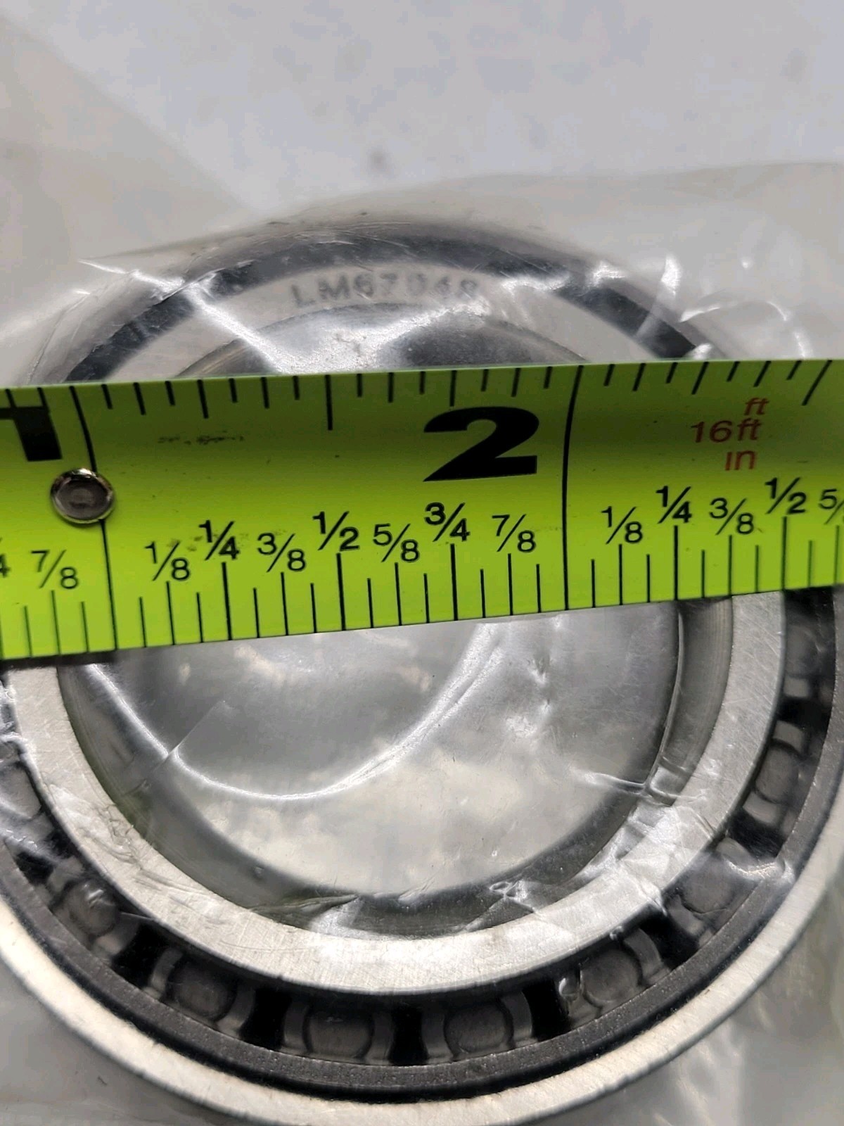 LM67048/LM67010 Tapered Roller Bearing Cone and Cup Set 1.25″ Bore 2.328″ O.D.