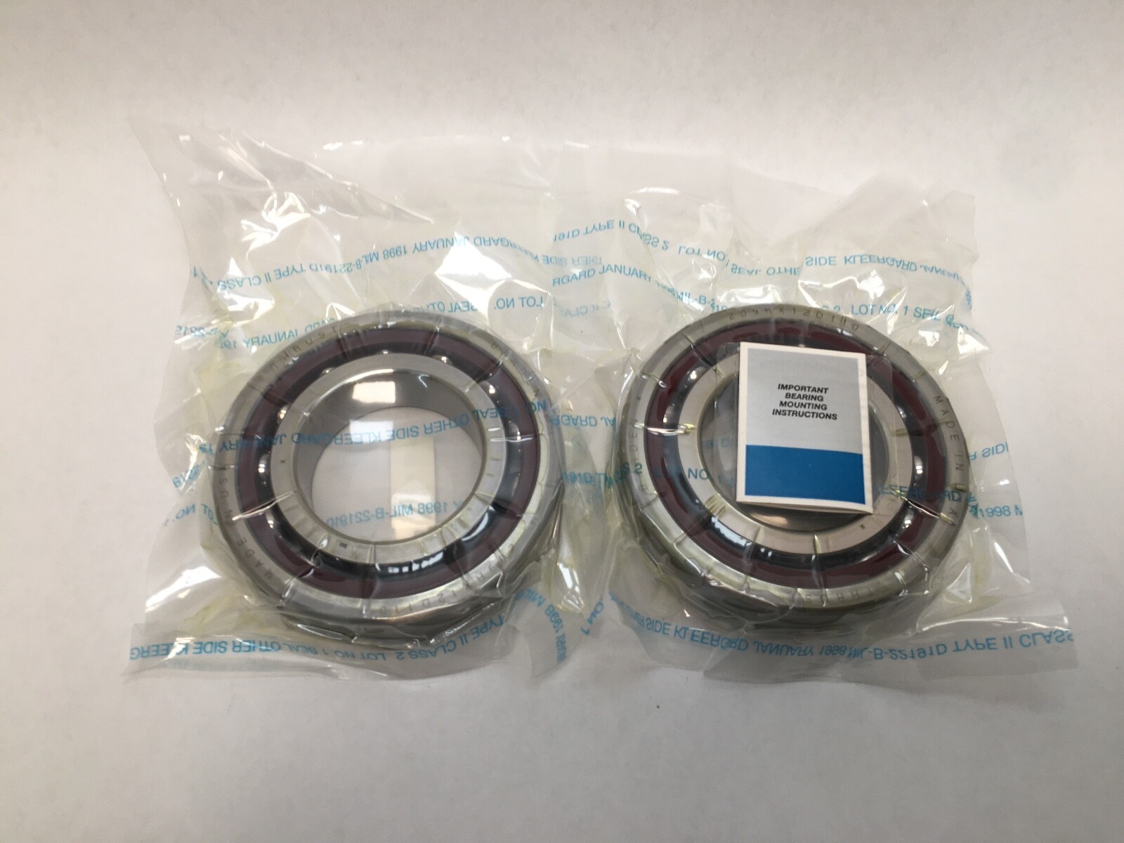 Barden 209HX12D110 Angular Contact Bearing 45x85x19 mm 209 H X 12 D 110 USA Set