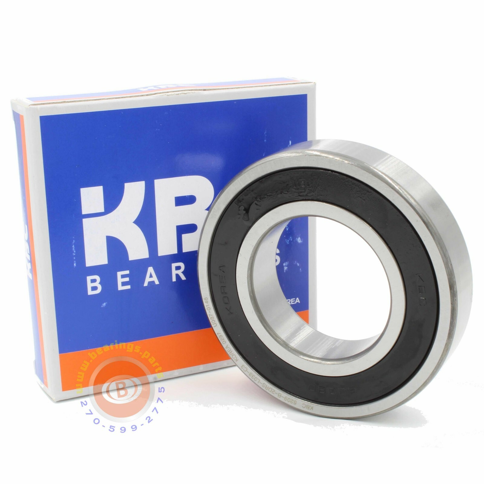 6209-2RS C3 KBC Brand Rubber Seal Ball Bearing 45x85x19 6209 2RS 6209RS