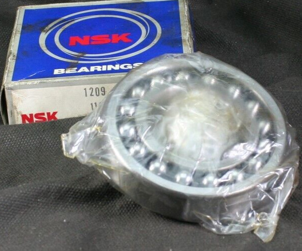 One (1) NSK 1209 Double Row Self Aligning Bearing 45MM ID Japan