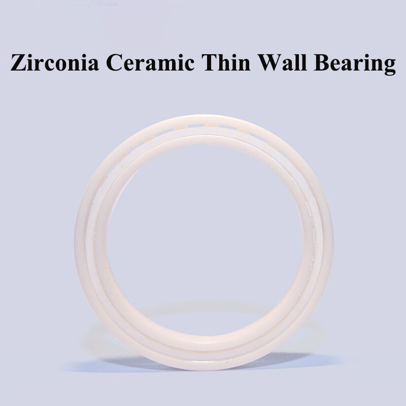 Zirconia All Ceramic Bearing Thin Wall with PTFE Retainer Non-Magnetic Insulated