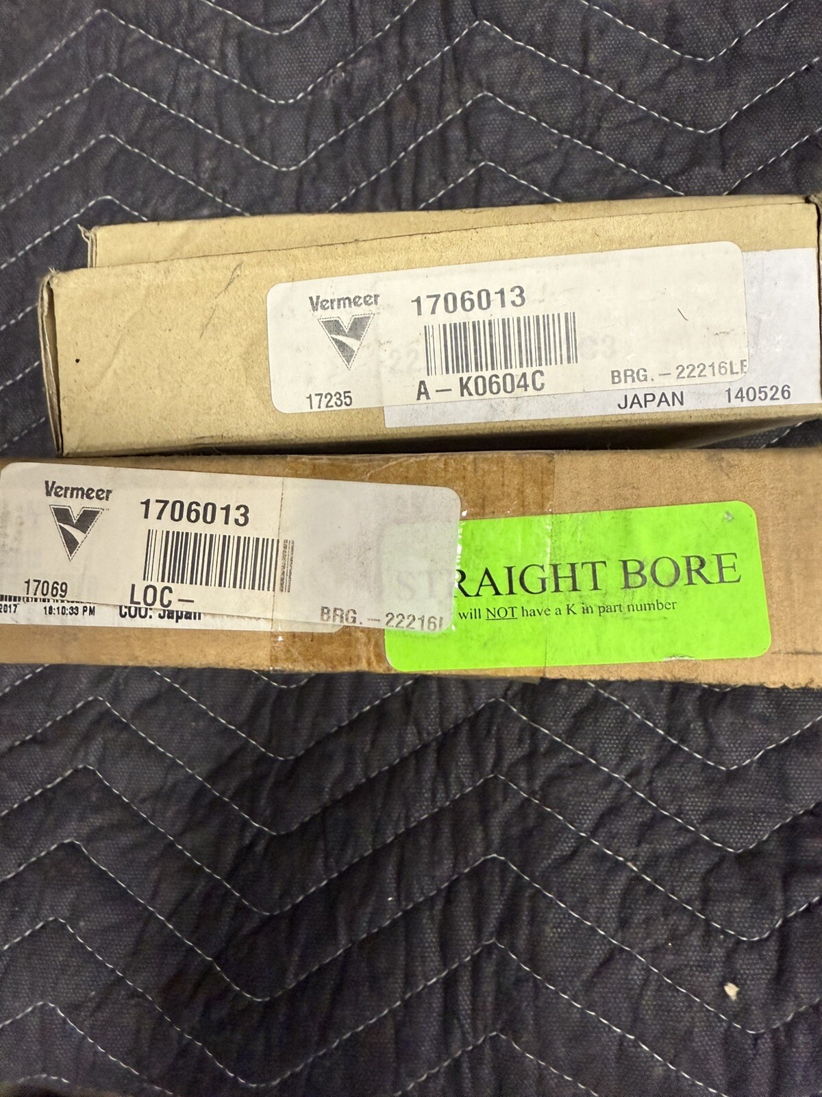 2 Vermeer Trencher 1706013 Bearings Link-Belt 22216LB W33 C3