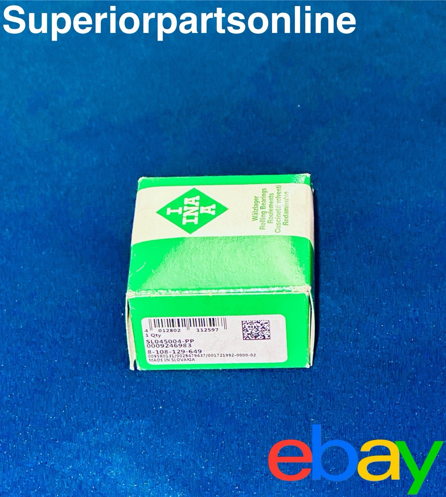 *NEW* INA SL045004-PP Sealed Roller Bearing 20mm X 42mm X 30mm INA SL04 5004 PP