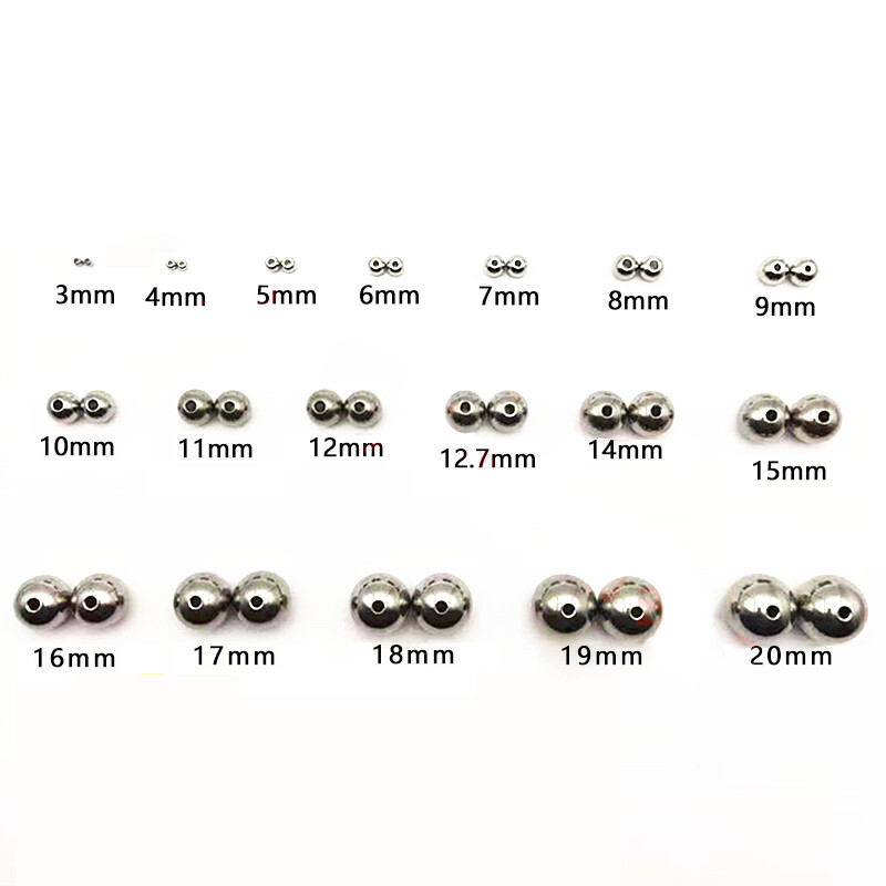 Through Hole Stainless Steel Balls Perforated Round Balls Solid Ball OD 2-12.7mm