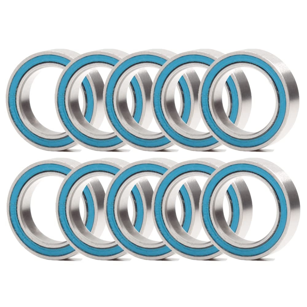 6700-2RS Ball Bearing 10x15x4mm ABEC-3 10×15 Blue Rubber Sealed Ball 10 PCS