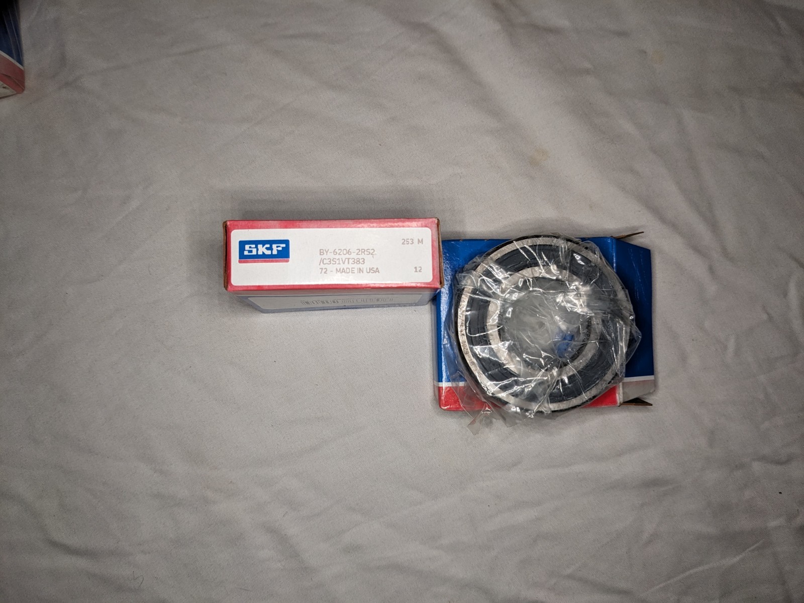 SKF 6206-2RS2/C3S1 High Temp Bearing 30x62x16 FKM Seals Heat Stabilized USA NOS
