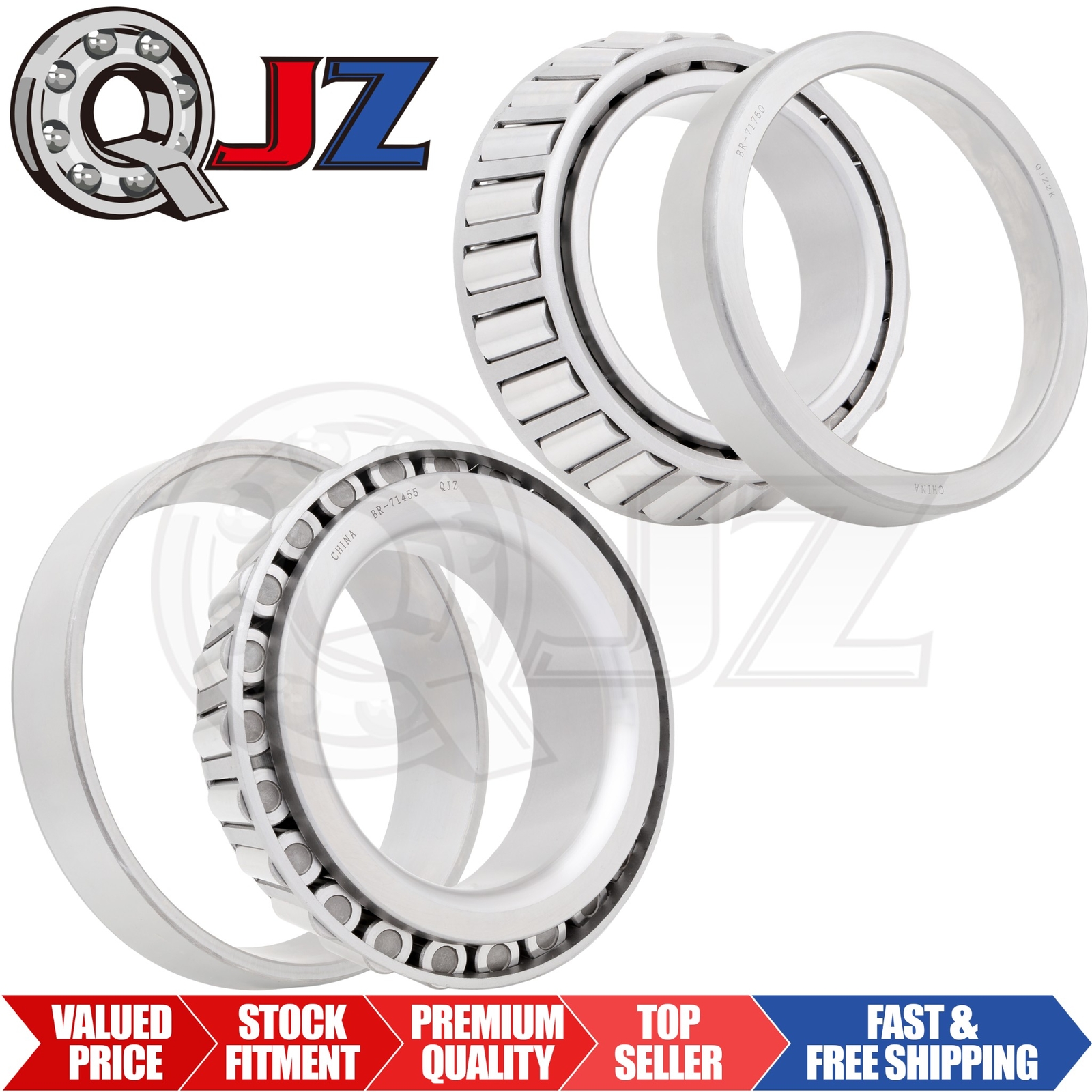 [Qty.2] 71455-71750 Tapered Roller Bearing Set Cup & Cone [4.531″ ID x 1.875″ W]