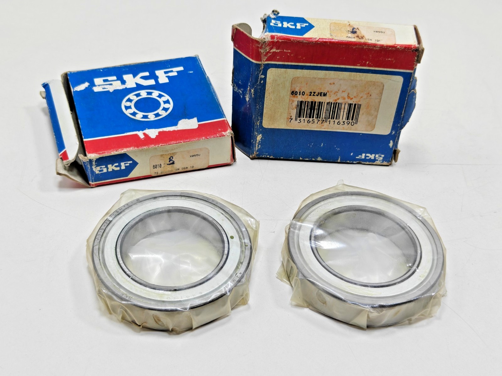 (2Pcs) 6010-2Z/C3HT51 SKF Deep Groove Ball Bearing SKF C110KS / 6010-2Z JEM USA