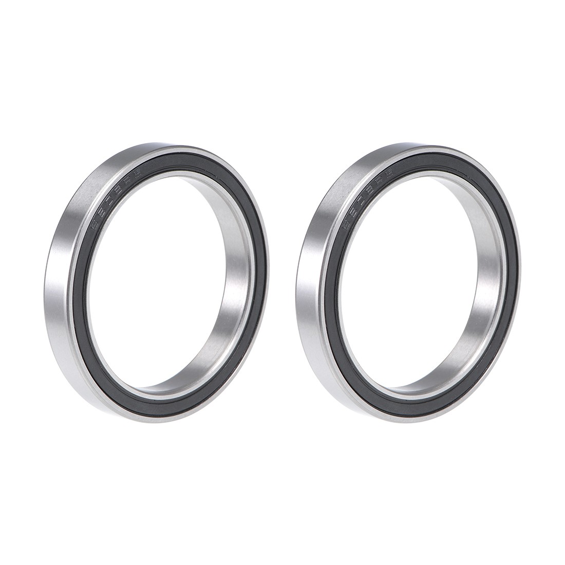 6808-2RS Radial Ball Bearing 40x52x7mm Double Seal Bearings Chrome 2p