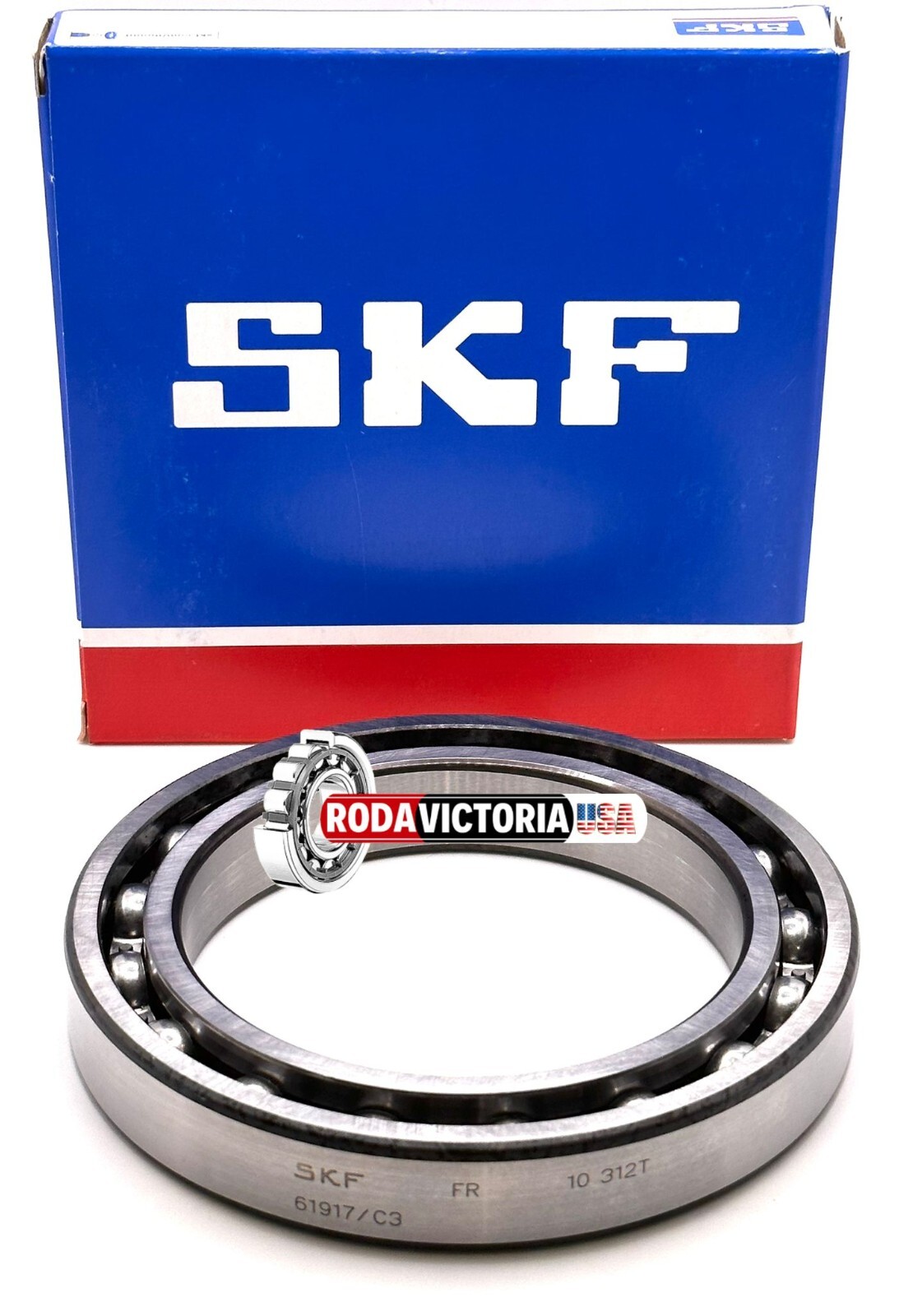SKF FRANCE 61917 BALL BEARING, OPEN, NO SEALS SKF 6917 OPEN 85x120x18mm