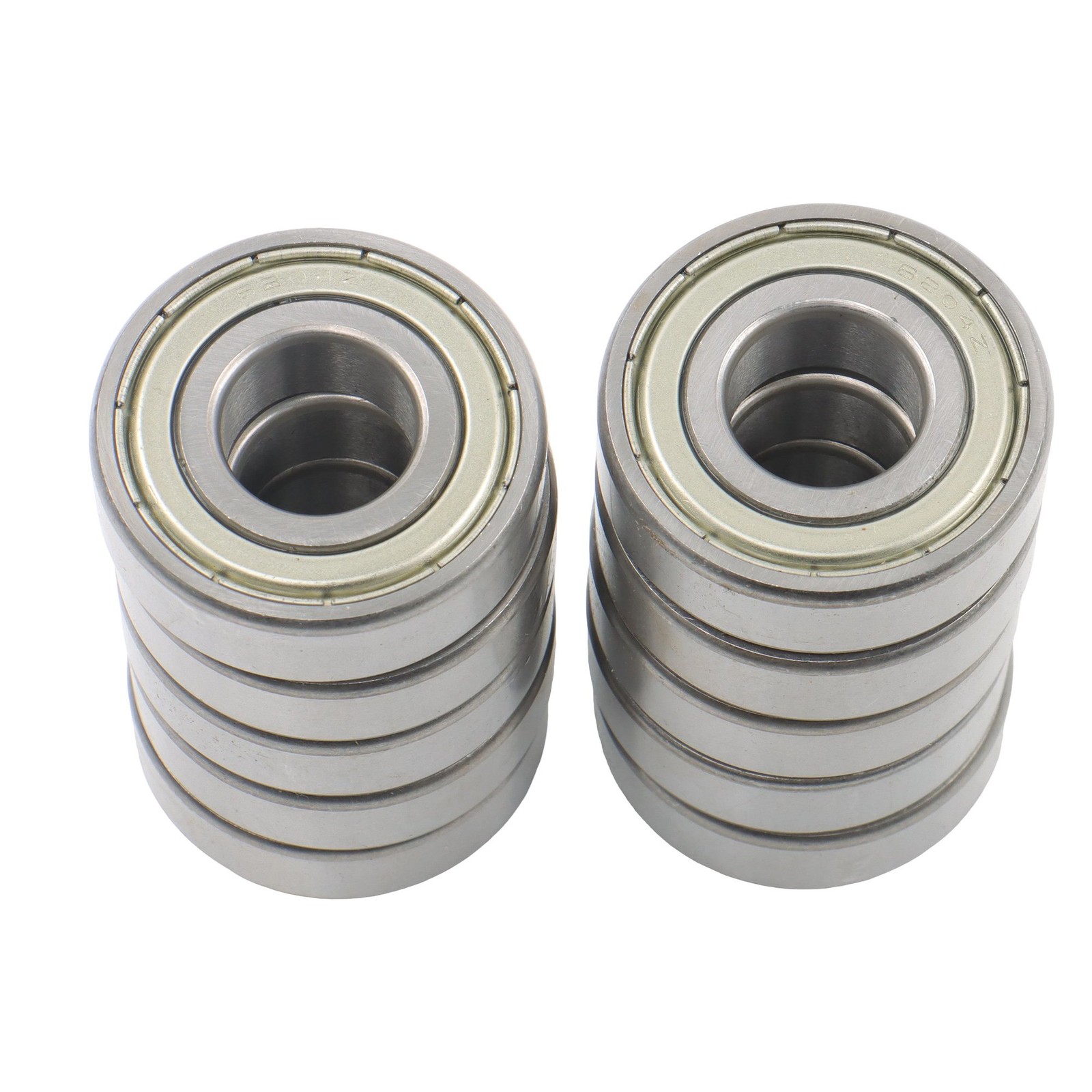 10Pcs 6204-ZZ Bearing 20×47×14mm Deep Groove Ball Bearing Double Metal Seals