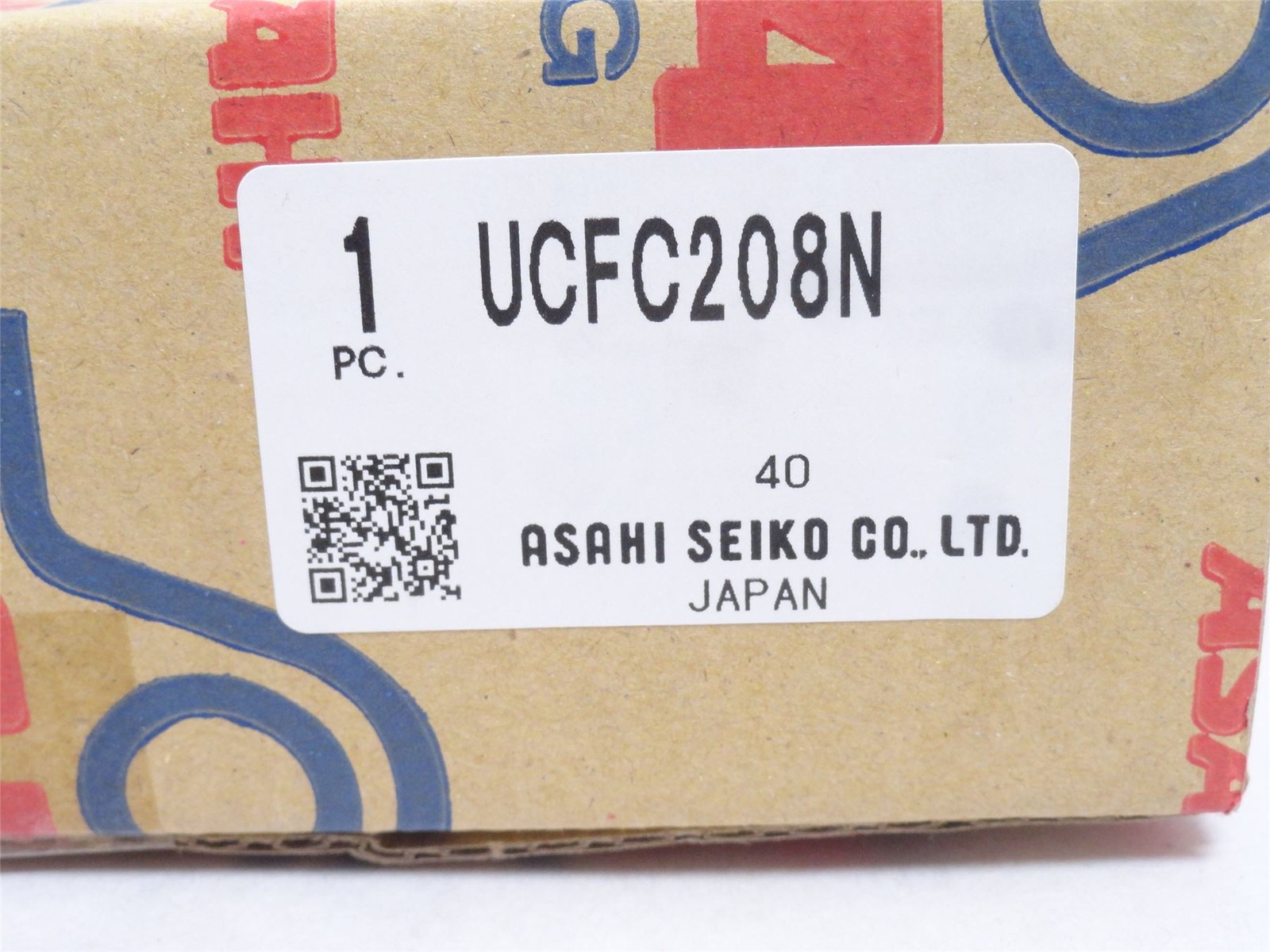 246891 New-No Box; ASAHI UCFC208 Flange Bearing; 40mmID; 4-Bolt; W/Cap
