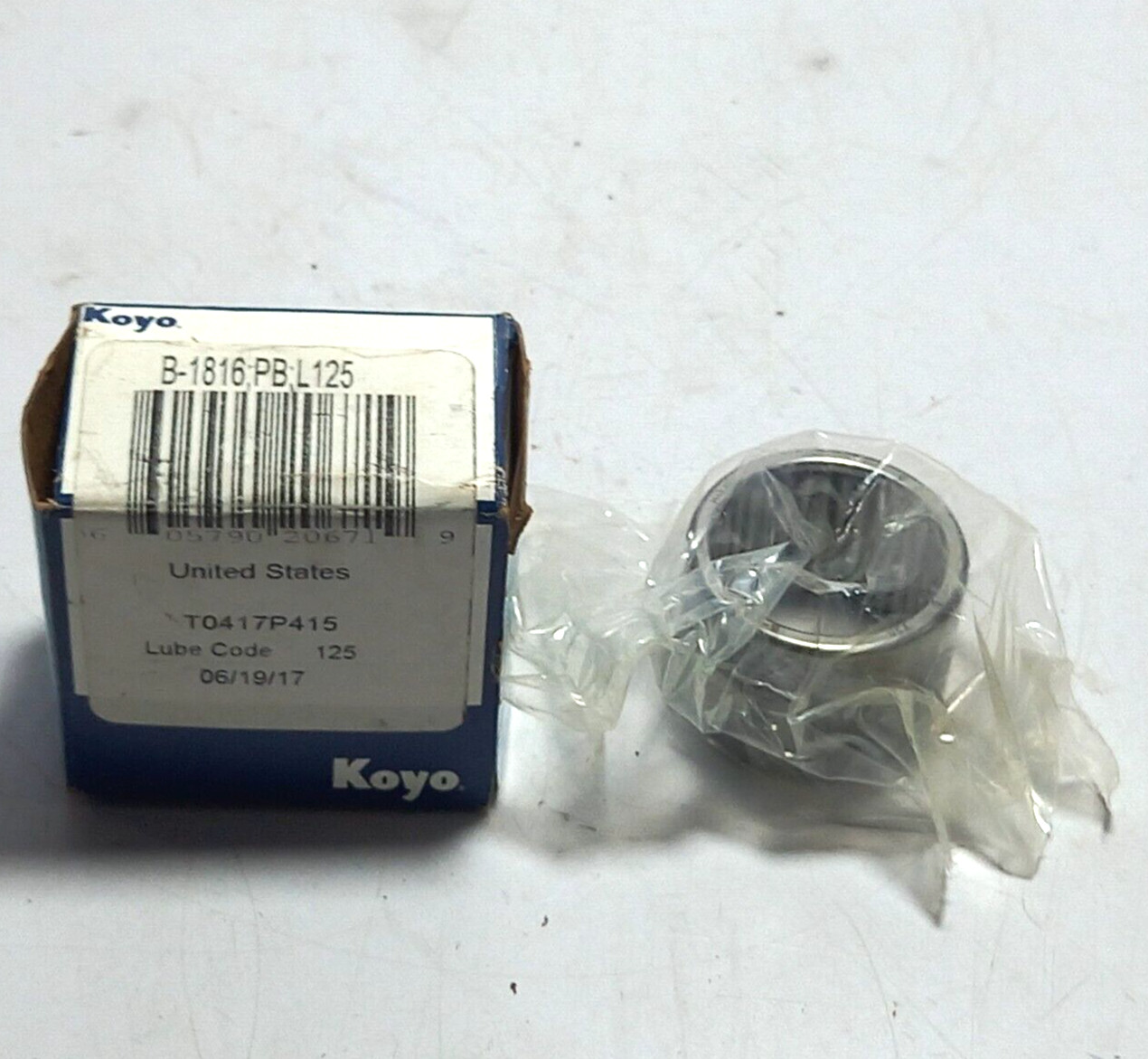 Koyo B-1816 PB L125 Needle Roller Bearing