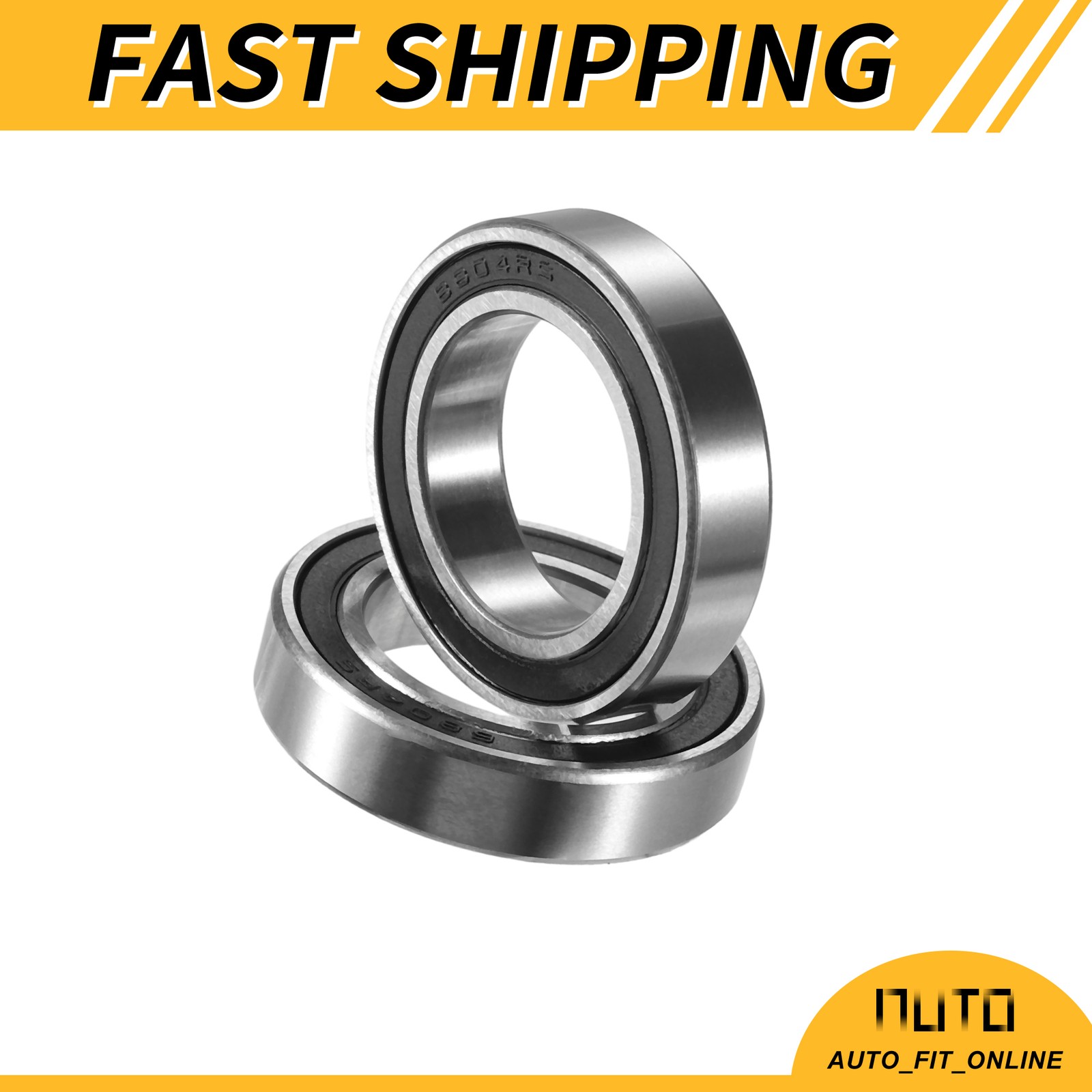 6804-2RS 20x32x7mm Double Rubber Shield Auto Deep Groove Ball Bearings