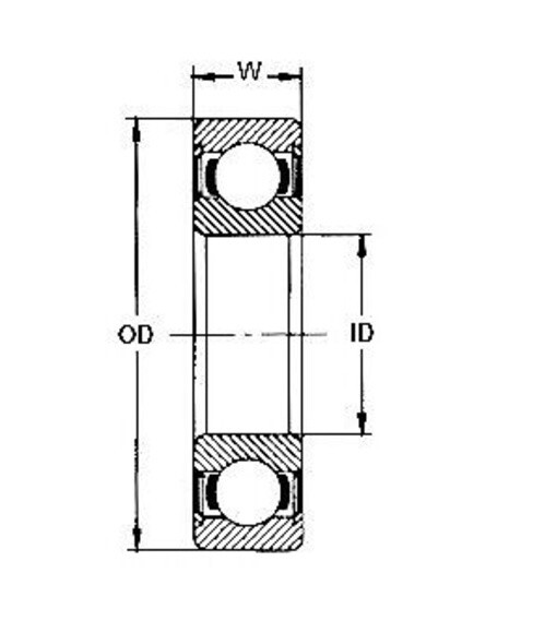 NMB Bearing 608SSD21 single row. Sell to non continental USA