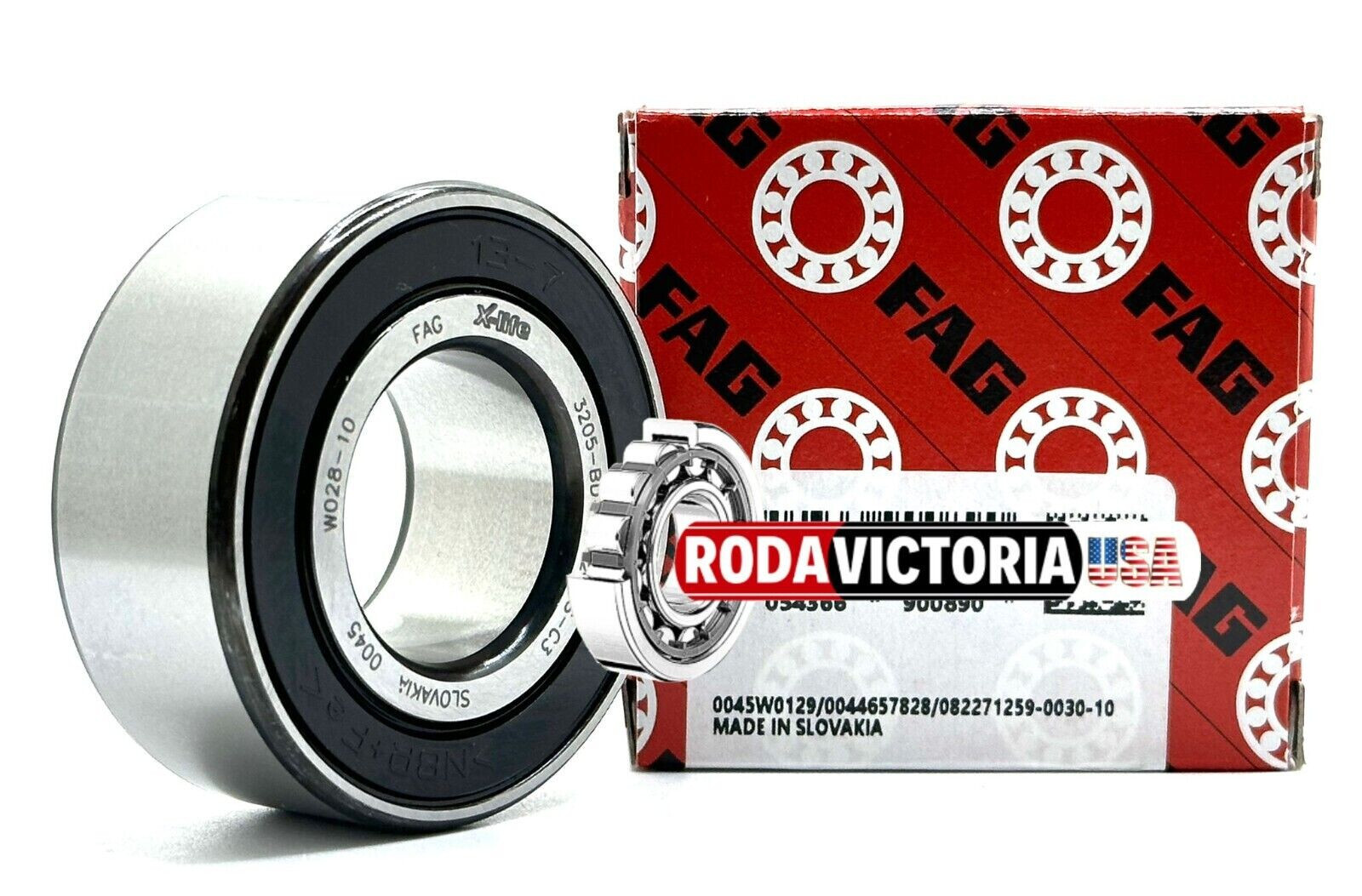 FAG 3205 BD XL 2HRS C3 DOUBLE ROW BALL BEARING, RUBBER SEALED 25x52x20.6mm