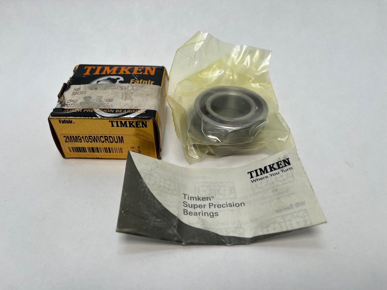 Fafnir 2MM9105WI-DUM Bearing 25x47x12 mm 7005-C 2MM-9105-WI-CR-DUM USA 2 Pcs