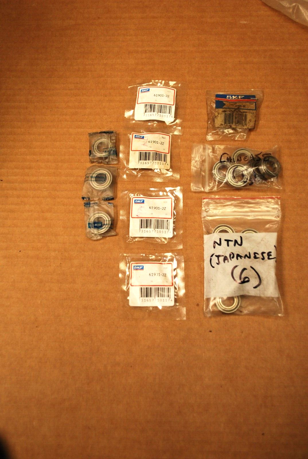 lot of (19) 6901ZZ 6901-2Z 61901ZZ 12X24X6MM Double Metal Sealed Bearings
