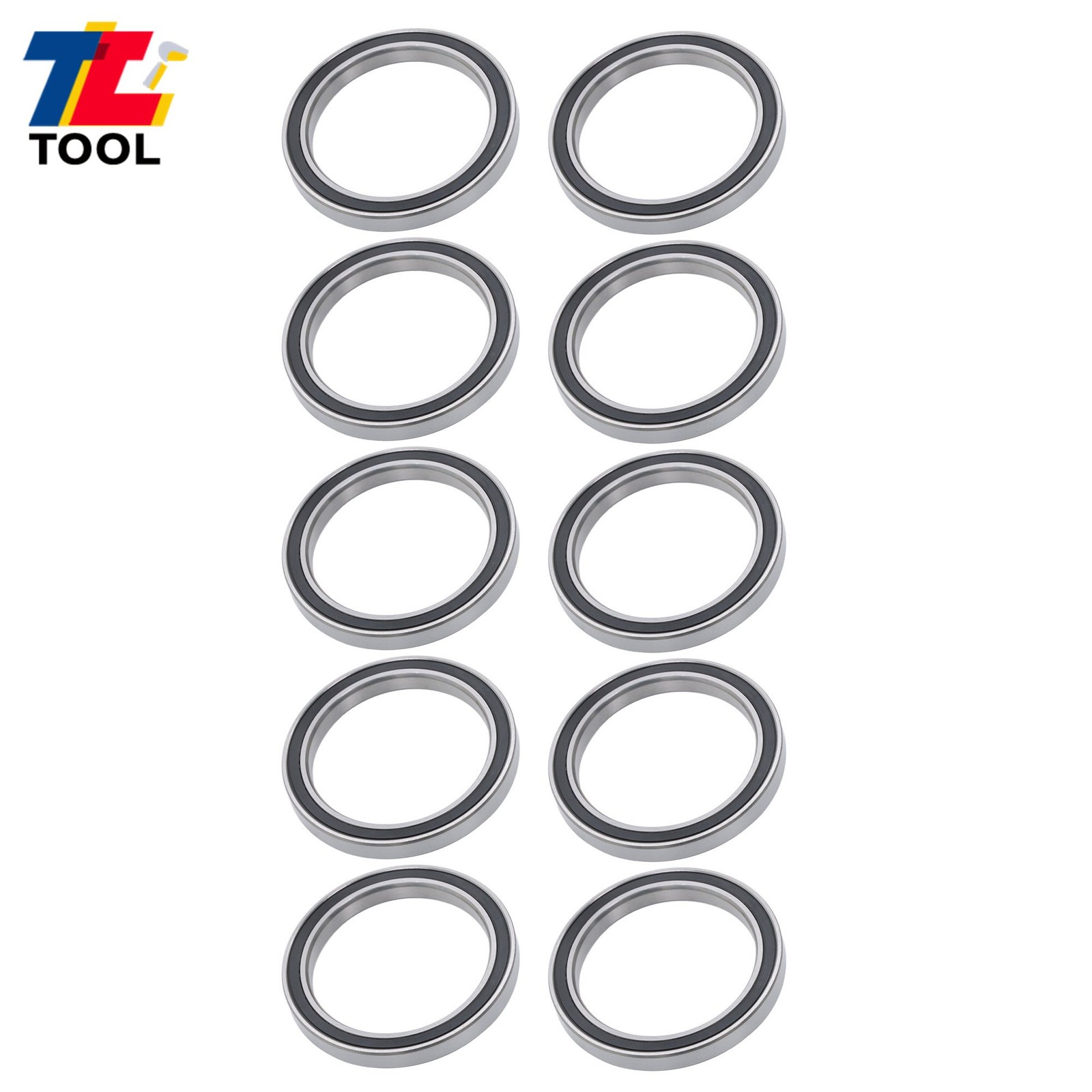 10pcs 6810-2RS 50x65x7mm Bearings Double Sealed Pre-Lubricated