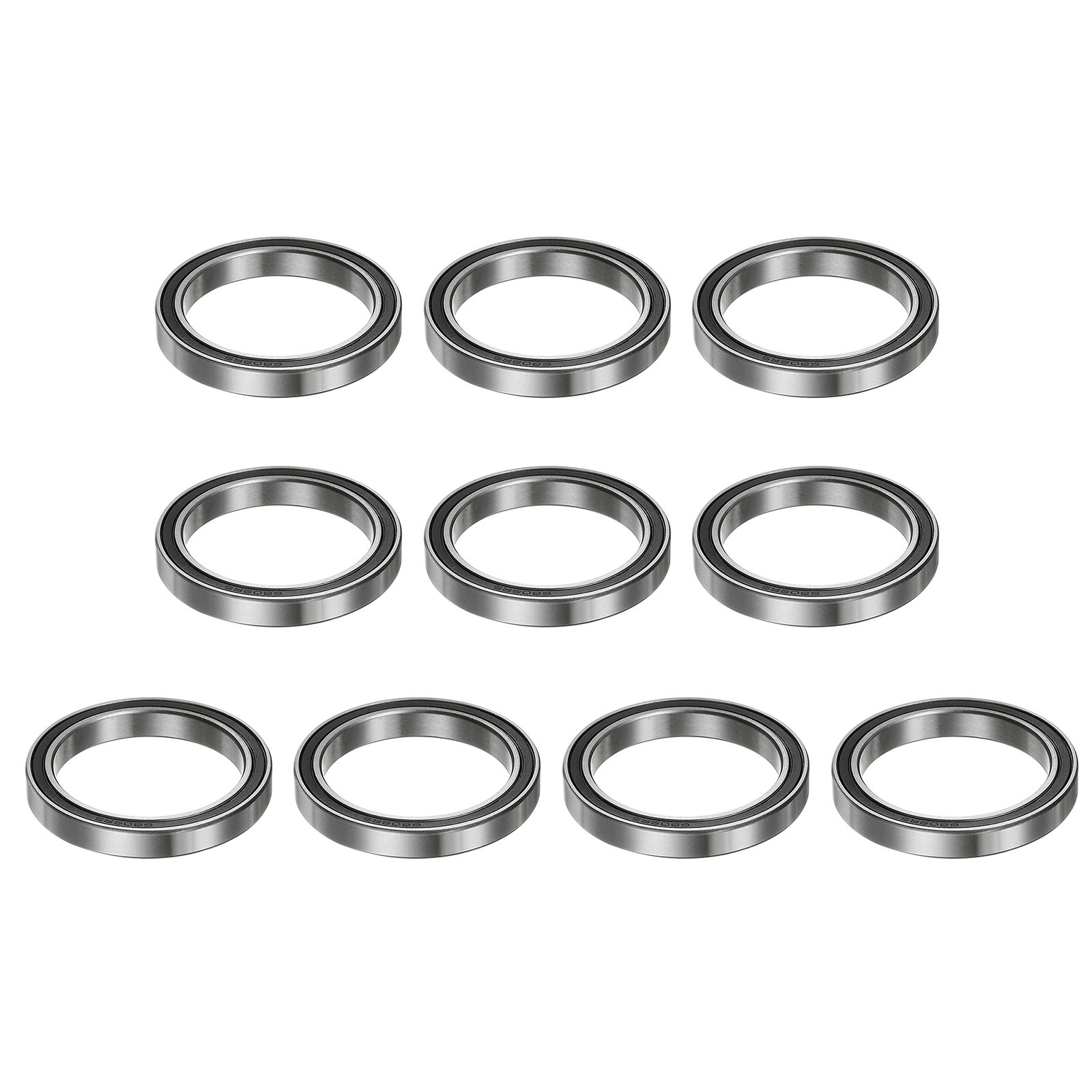 10pcs 6808-2RS Ball Bearings 40mmx52mmx7mm Chrome Steel Double Sealed