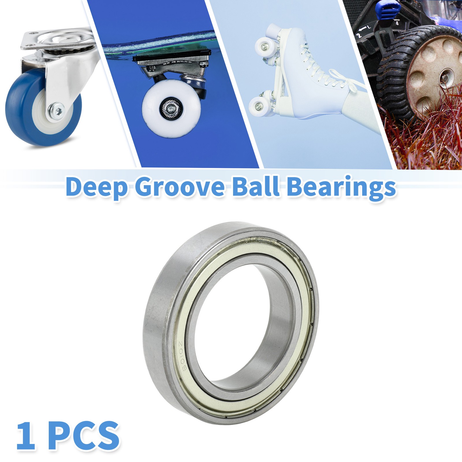 6010ZZ Deep Groove Ball Bearings 50x80x16mm 1 Pc Scooter Skateboard Wheel new
