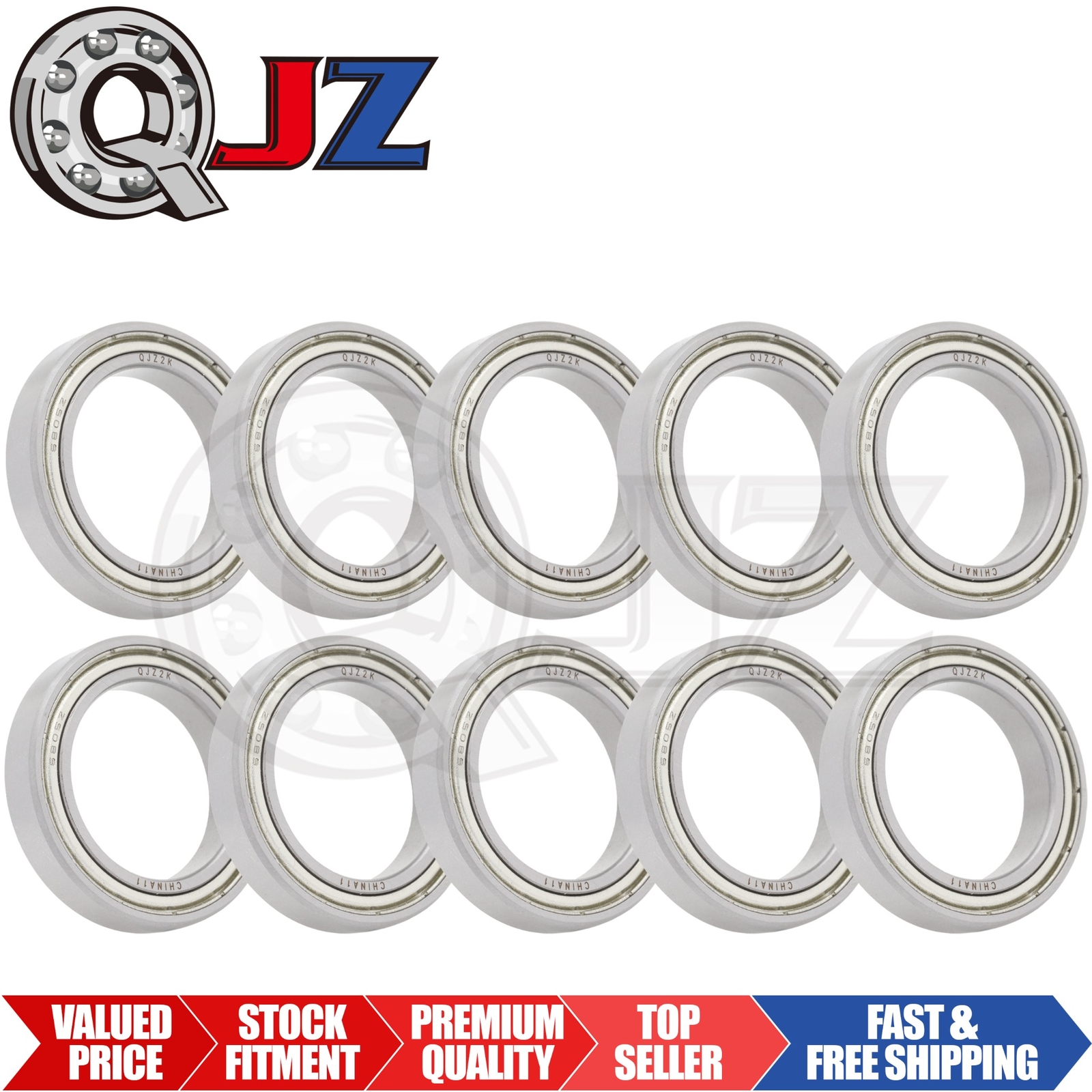 [Qty.10] 6805-ZZ Deep Groove Radial Ball Bearing [25mm Bore x 37mm OD x 7mm W]