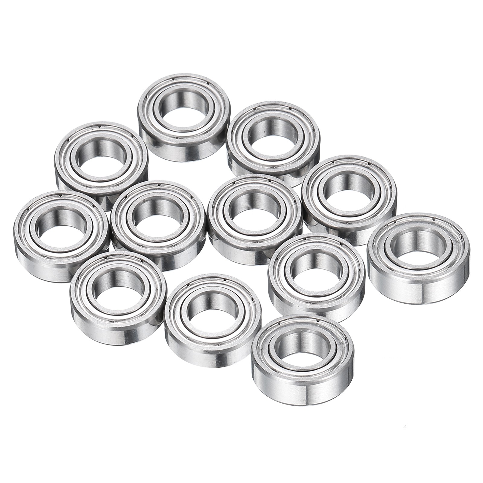 12Pcs MR126ZZ Deep Groove Ball Bearings, 6mm ID 12mm OD 4mm Width Bearing
