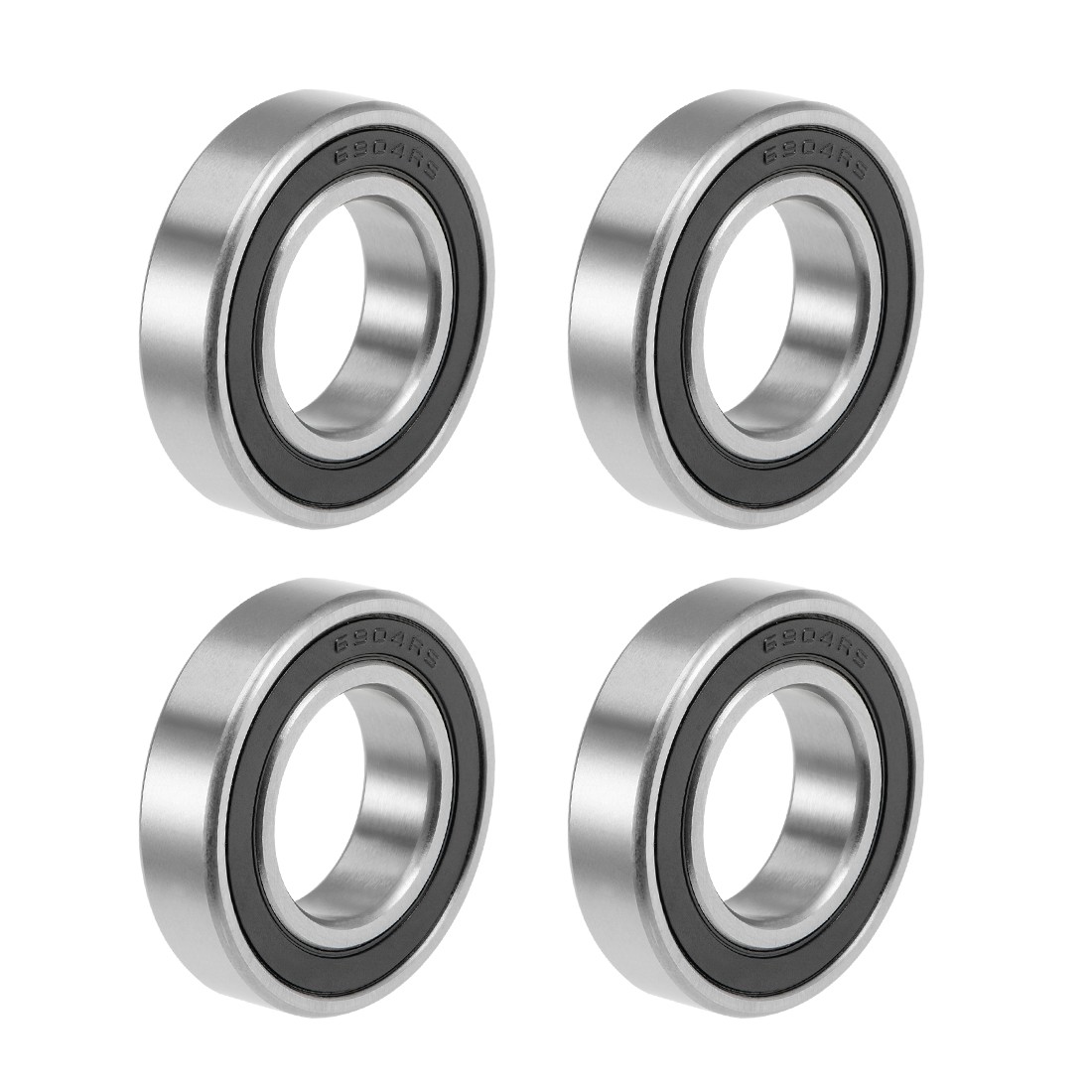 4pcs 6904-2RS Deep Groove Ball Bearings Z2 20x37x9mm Double Sealed Carbon Steel