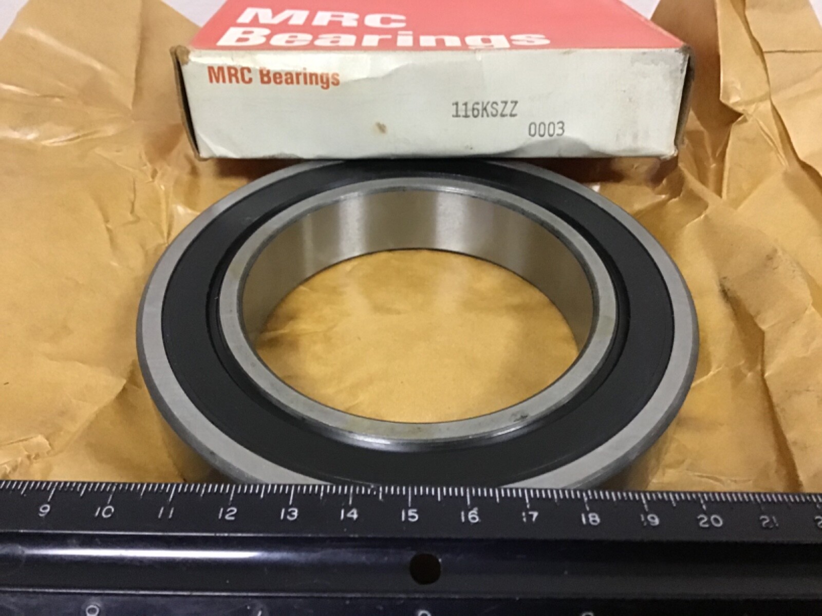New. MRC 116KSZZ Deep Groove Bearing, 80mm ID, 125mm OD, 22mm Width