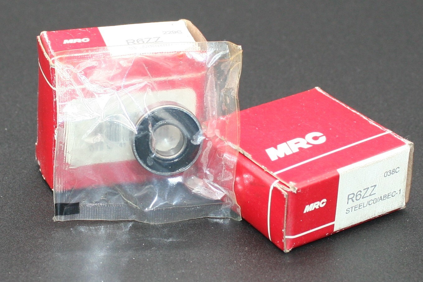 Two (2) MRC R6ZZ Single Row Radial Bearing 3/8″ ID NEW